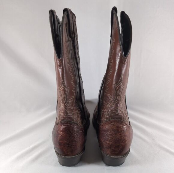 Vintage USA Made Laredo (58988) Western Cowboy Boots Men\'s 10.5 D Cognac Brown main image 2